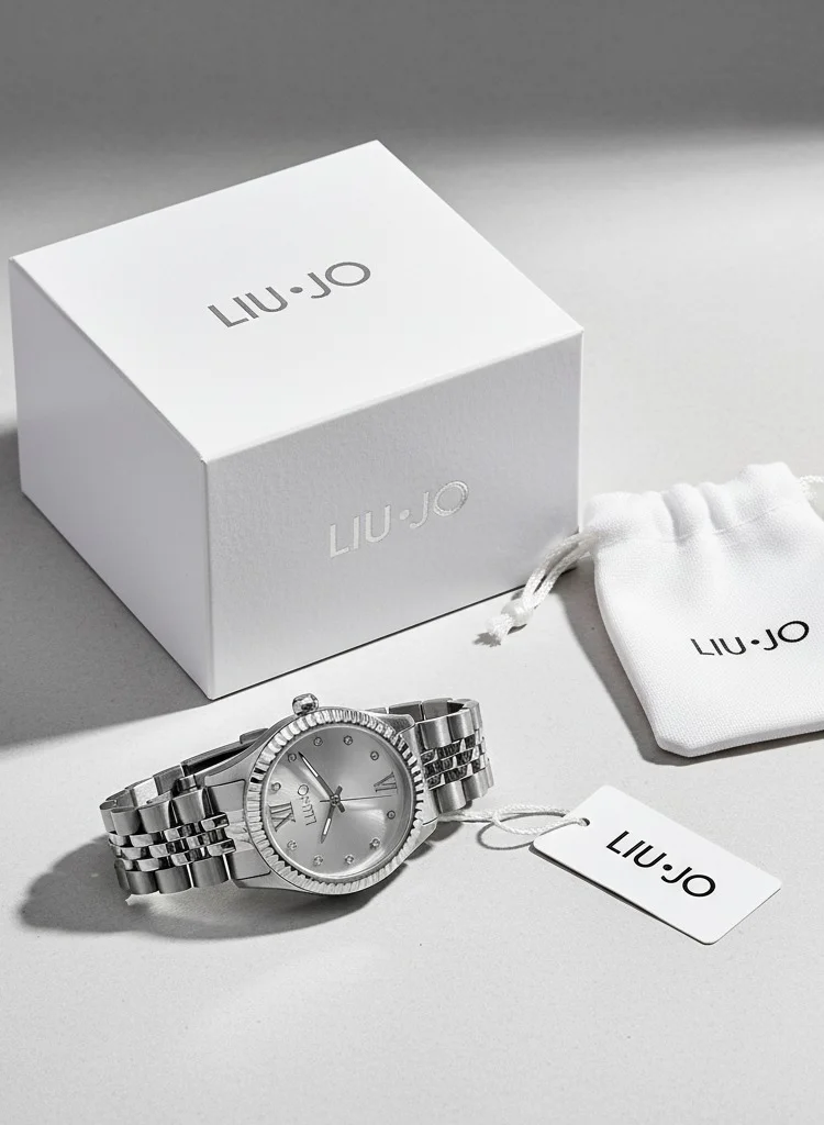 ليو جو ساعة ليو جو فضية صغيرة كاجوال